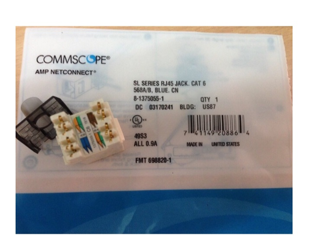 Nhân mạng COMMSCOPE Cat6 Modular Jack, Unshielded